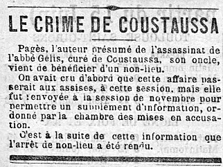 Article Express du Midi 6/08/1898